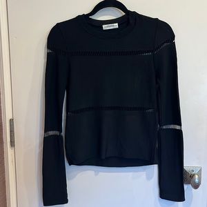 Zara Black Cutout Sweater size XS